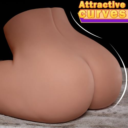 Image of 33LB Life Size Sex Doll Big Ass Male Masturbator Fake Pussy, Soft Female Sex Doll Big Butt Realistic Pussy Ass Male Stroker with 2 Hole Deeper Vagina & Tight Anal, Adult Sex Toy for Men Masturbation