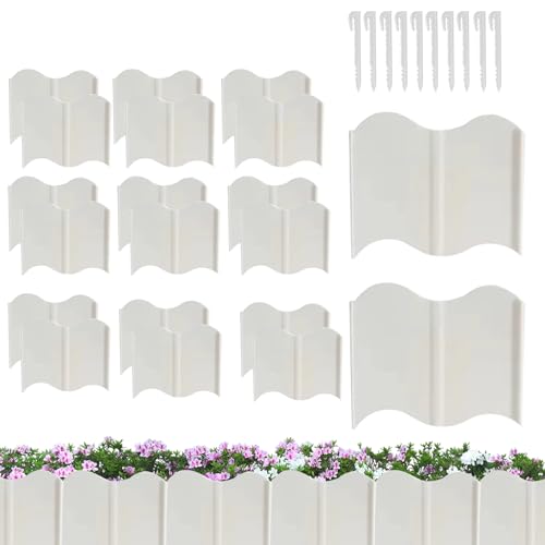 Bordure de bordure du jardin flexible pour lit de fleurs et clôture protectrice - 2