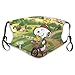Produktbild Snoopy Biking Adults Verstellbarer Earloop-Gesichtsschal Anti-Staub mit Filter Wiederverwendbarer Schutz Gesichtsschal Anti-Verschmutzung, Anti-Smog