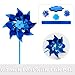 Tsocent 50 Pcs Pinwheels, Toy Wind Spinners and Party Favors Gifts for Kids, Outdoor Decorational Pinwheels for Yard and Garden (Blue Color)