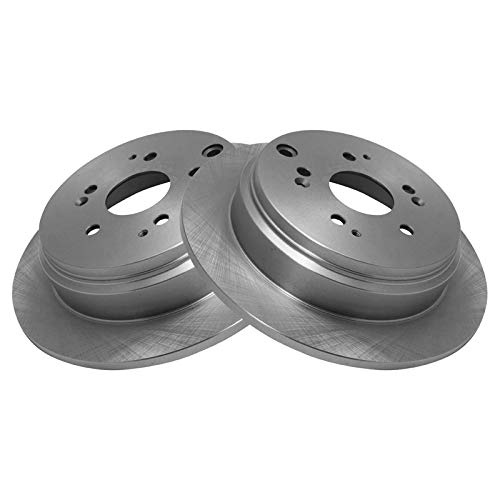Image of TRQ Rear Brake Pad and Rotor Set Ceramic Solid Rotors | For 2002-2004 Honda Odyssey