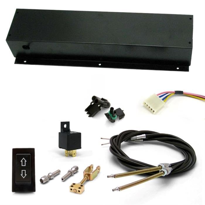 Speedway Motors Power Remote-Mount Electric Emergency Brake Kit, 12V Self-Contained System 200 lb...