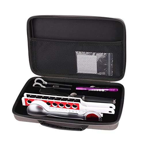 NICHOY Retinoscopy Adjustment Response Measurement Optometry Check Kit,Astigmatism Cross Cylinder Lens,Diopter Check Double Row Mirror,Pupil Distance Ruler,(Color:A,Size:a Set)