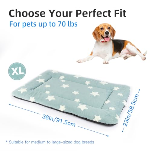 Tapis de cage pour chien de 91 cm Mora Pets bleu lavable - 7