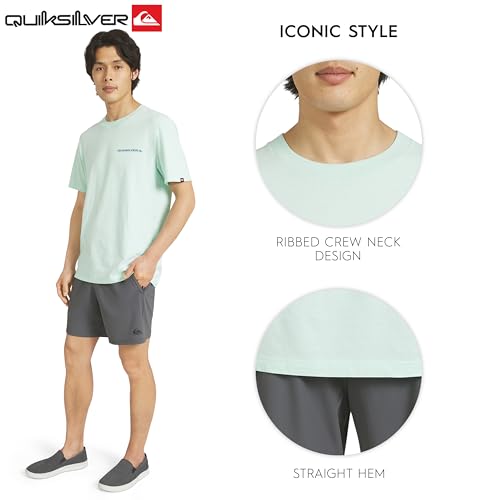 Quiksilver Men's Regular Fit Premium Soft Cotton Tee Short Sleeve T-Shirt, Brook Green, X-Large by Quiksilver - Used condition - Image 6