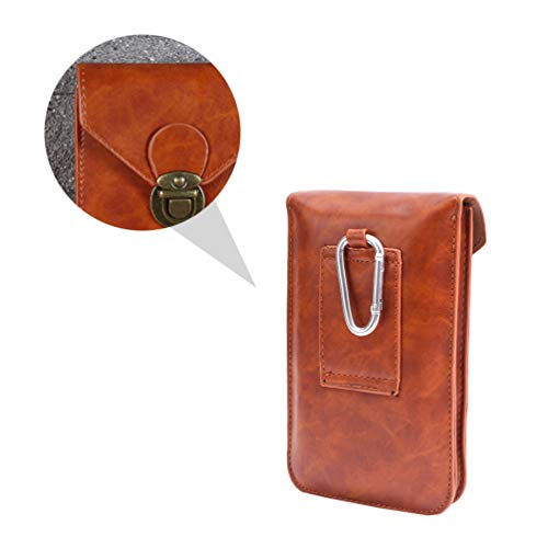 VILLCASE Homens Cinto Bolsa de Couro Bolsa de Cintura Pacote de Esportes Telefone Celular Coldre Car