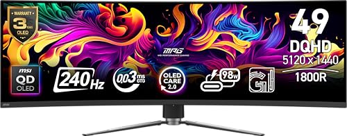 msi MPG 491CQPX QD-OLED 49-inch QD-OLED