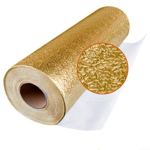 Papel de aluminio resistente al aceite para estufa de cocina, pelar y enrollar para uso en paredes, muebles, tiendas y viviendas de alquiler (B)