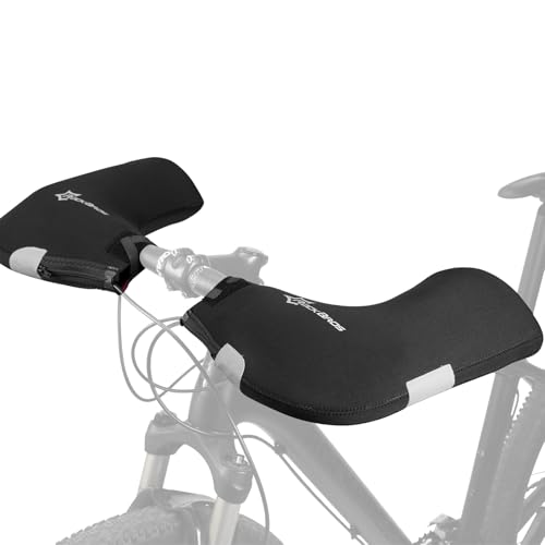 ROCKBROS Lenkerstulpen Lenker Handschuhe für Fahrrad Motorrad Roller Scooter Gefüttert Winddicht Wasserabweisend Reflektierend