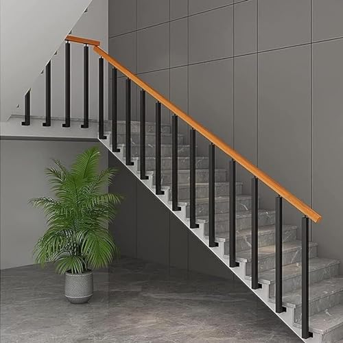 Main courante réglable en métal, rampe d'escalier extérieure orientable - 4