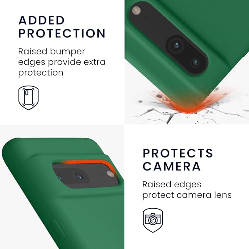 kwmobile Case Compatible with Google Pixel 7 Case - TPU Silicone Phone Cover with Soft Finish - Pixie Green - Image 2