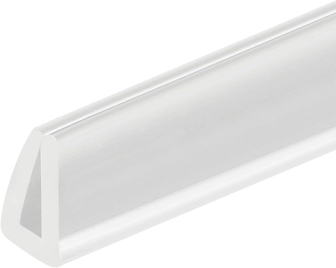 59 Inch Clear Rubber Edge Trim, U Channel Edge Guard Protector for Sheet Metal, Plywood, Glass, Car Door, Fit for 0.04"-0.08" Edges