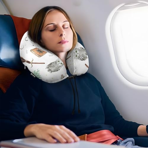 Almohada de espuma viscoelástica para viaje miniatura 5