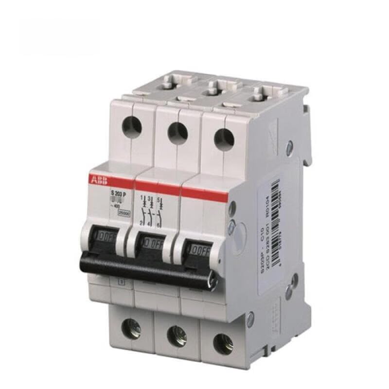 Disjoncteur magnétothermique S203P-C2 tripolaire pour armoire électrique
