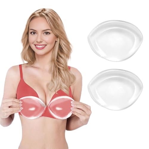 Silicone Bra Inserts-Clear Gel Push Up Breast Pads - Bra Padding Bust Enhancer Bust Push up Pads Swimsuit
