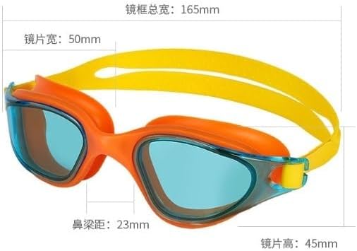 Anti-fog Swimming Goggles Full-frame Wide-angle Silicone Adjustable