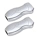 Metal Lighter Case,2 Pcs 7cm Length Reusable Lighter Sleeve Lighter Case Cover Holder Pouch 3D Human Body Design Exquisite Aluminum Alloy Lighter Cover (Grey)