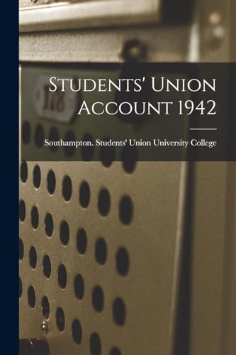 Students' Union Account 1942