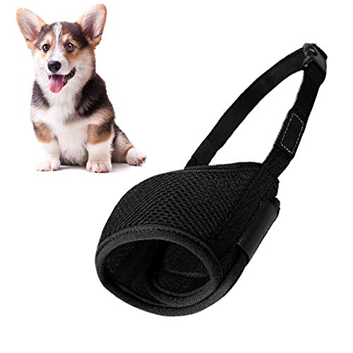 Waya Breathable Mesh Muzzle with Adjustable Strap - Stop Barking and Biting