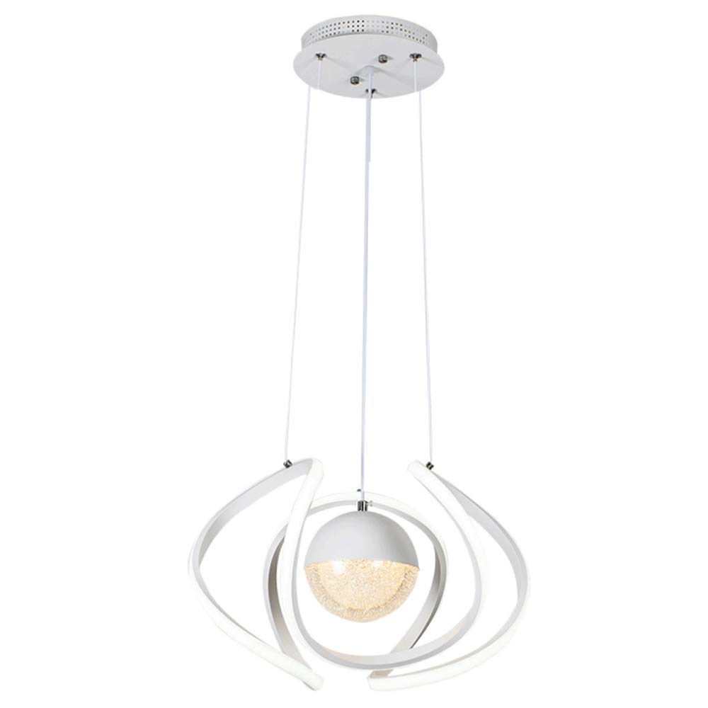 Lámpara de techo de bola de cristal sofisticada y luminaria minimalista LED de diseño