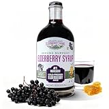 Heartland Organic Elderberry Syrup - Cold Pressed Elderberry Juice, Zero Water Added - Immune Support for Kids & Adults - Made with Raw Honey, Ginger, Cinnamon & Star Anise - 13 fl oz (375 ml)