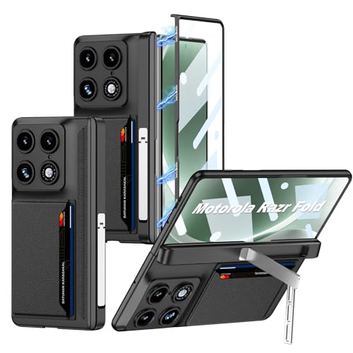 Coque Motorola Razr Fold noire antichoc avec protection charnière et fente carte
