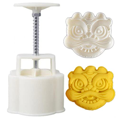 3D Mooncake Mold 50g National Tide Style Patterns Mooncake Molds Press Cookie Mould for -Autumn Dessert Molds