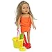 Beverly Hills Doll Accessories 18 Inch Doll Beach and Sand Play Set 11 Piece Pool Toys Set, Doll Not Included