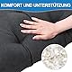 HAVARGO zurück Kissen für Recliner Lendenwirbelstützkissen weich und flauschig Memory Foam/PP-Baumwolle zurück Unterstützung Kissen dick Lendenwirbelkissen für Stühle, Recliners, Couch -Grau
