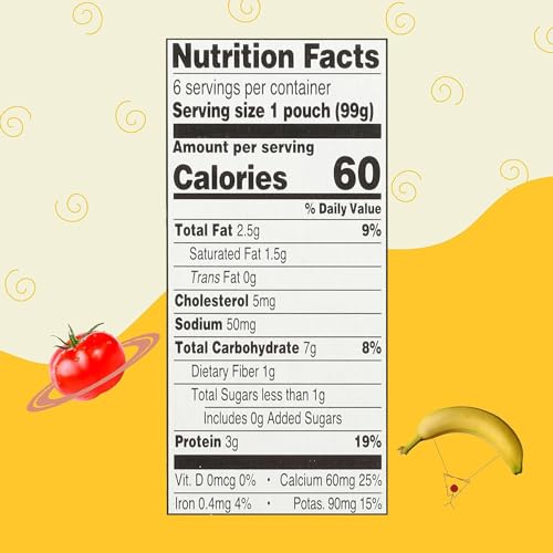 Earth's Best Organic Baby Food Pouches, Stage 3 Homestyle Meal Puree for Babies 9 Months and Older, Organic Cheesy Pasta with Vegetables, 3.5 oz Resealable Pouch (Pack of 6)