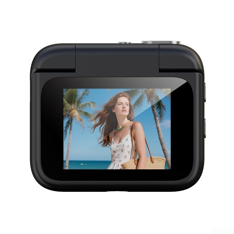 Cámara de acción 4K HD Y360 con pantalla abatible y soporte en el pecho para vlogging de aventura definitiva, color negro 32G