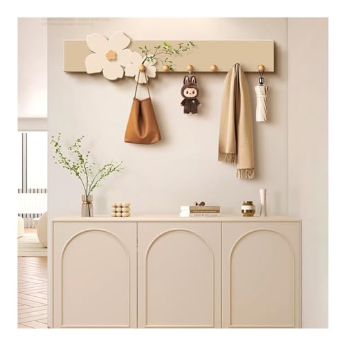 Porte-manteau mural beige pour optimiser le rangement des petits espaces - 4