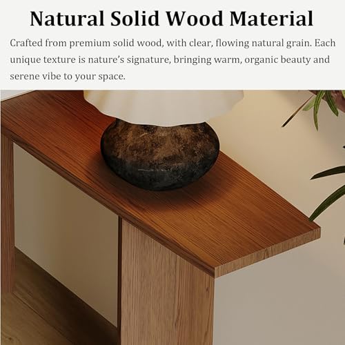 Consola de pasillo de madera maciza para decorar tu salón con estilo 6