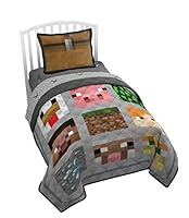 Algopix Similar Product 13 - Minecraft FullQueen Quilt  Sham Set 