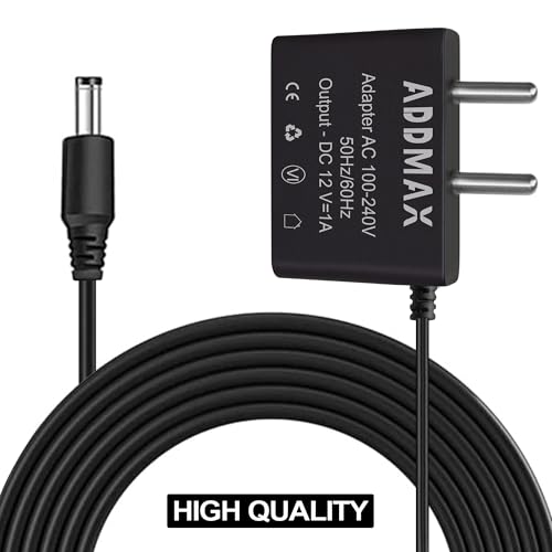 Image of ADDMAX 12V 1A DC Power Adapter | SMPS Power Supply | AC 100-240V to DC 12 Volt 1 Amp Converter | Compatible with CCTV Camera, LCD Monitor, Router, Set Top Box, LED Strip, TV Box