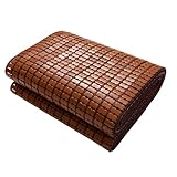 Sommer-Schlafmatte NatüRliche Bambusmatratze Faltbare Mahjong-Schlafmatte Bambusmaterial VerschleißFest Geeignet füR Schlafzimmer Wohnzimmer Studentenwohnheim Style A 180x200cm