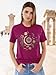 MZEAZRK Women Mystic Moon and Sun Flower Shirt Boho Wildflower Celestial Moon Graphic T Shirts Short Sleeve Tops(Rose,XL)