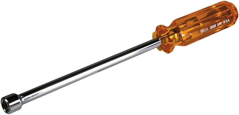 Klein Tools S106M 5/16-Inch Magnetic Nut Driver, Made in USA, 9-Inch Solid Shaft and Comfordome Handle