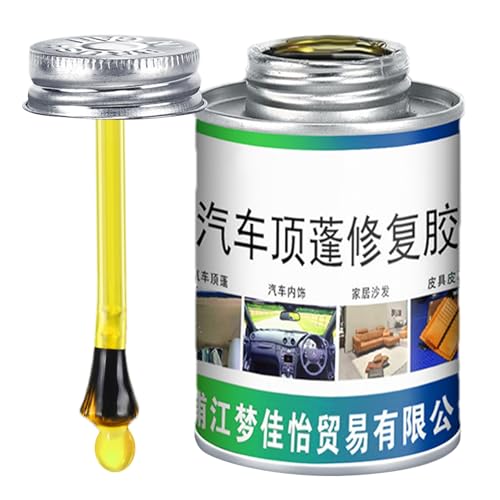 Adhesivo del techo del coche | Glue adhesivo de tela multifuncional de 100 ml con pincel | Glue de reparación de interior automotriz para tapicería para automóviles, techo automático, sofá, PU