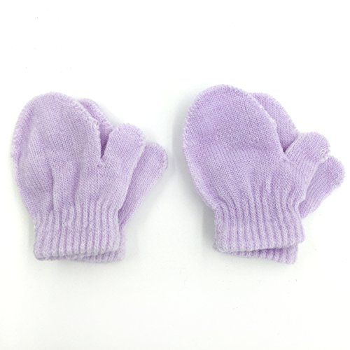 grinderPUNCH 2 Pair Pack Infant Baby Boys Girls Mittens Warm Knitted for Winter Gloves2