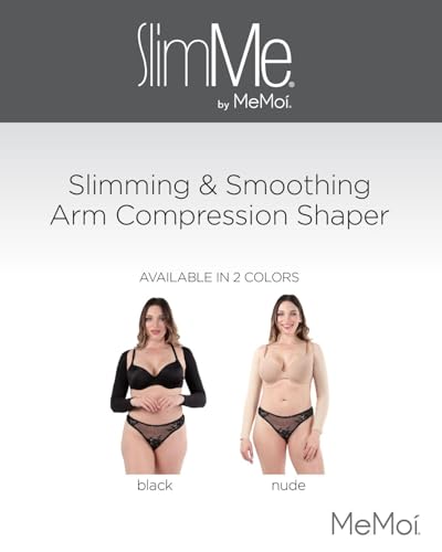 SlimMe Long Sleeve Arm Shapewear, Arm Slimming Sleeves for Women, Tightens and Smooths Arms, Bolero Style - Small to Queen 22