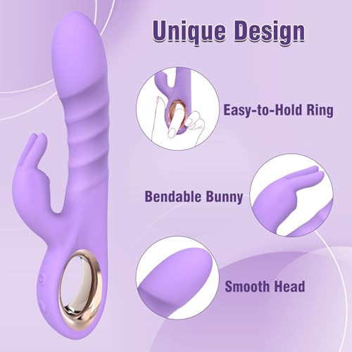 Image of SeYouYou Adult Sex Toys for Women - G Spot Thrusting Dildo Rabbit Vibrators with 5 Thrusting & 10 Vibrating Modes - Realistic Silicone Dildos for Multiple Stimulation - Clitoris Stimulator for Woman