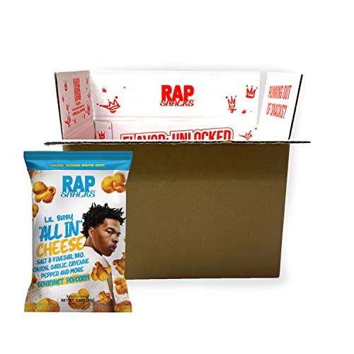 Rap Snacks Lil Baby All In Cheese Popcorn 2.5 Oz Bags - Pack Of 6 #TOP5