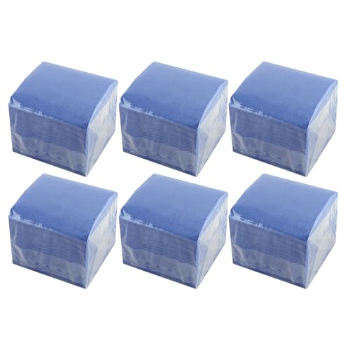 Hostelnovo - 600 Unidades de servilletas Azules de Mesa - Papel desechable - Micropunto - 10x10 cm (plegadas) y 20x20 cm (desplegadas) - Ideal para Eventos de Catering, Bares y Fiestas