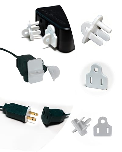 Outdoor Waterproof Outlet Covers and Weatherproof Gaskets 50 Piece Set White，Weatherproof Extension Cord Cover,Outdoor Waterproof Power Outlet Covers Are Available for 2 or 3 Hole Plug Covers
