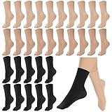 Newcotte 15 Pairs Nude Dance Socks for Women Non Slip Ankle Lightweight Non Slip Anti Skid Socks for Dancers Girls, Size 6-9