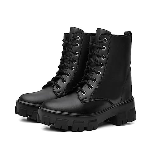 Bota Coturno Feminino Tratorada Amarrar Missi Black (Preto, br_footwear_size_system, adult, numeric,