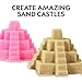 Blue Marble National Geographic Moon Sand - 12 Lbs. with Castle Molds (Natural) - A Fun No Mess Sensory Activity, Kids Fake Sand Play Set, Sensory Bin Filler