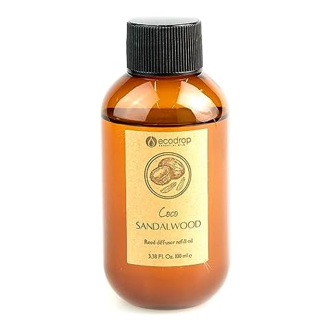 Ecodrop Coconut & Sandalwood Oil Refill 100ml Cover
