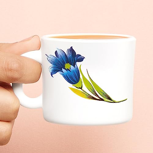Image of Larah by BOROSIL Nina Opalware Mug, Set of 6 Tea /Coffee Mugs, 100 ml Each, Microwave & Dishwasher Safe, Bone-Ash Free, Crockery Set Ideal for Daily Use & Gifting, White